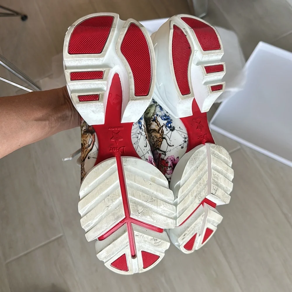 Dior D connect sneaker 9.5 with box zodiac print